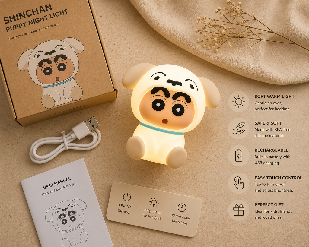 LumiPup Shinchan Night Light