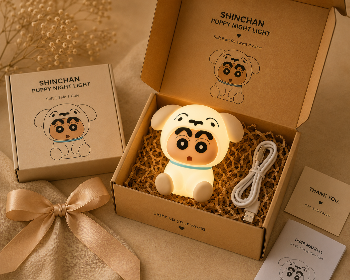 LumiPup Shinchan Night Light