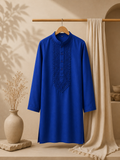 Elegant Royal Blue Embroidered Kurta