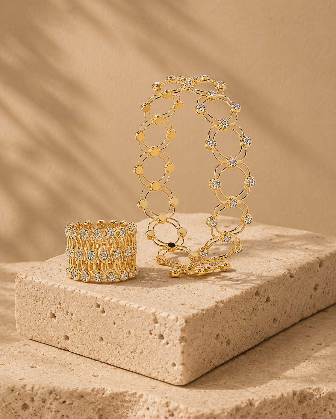Aurielle Bracelet Ring Set