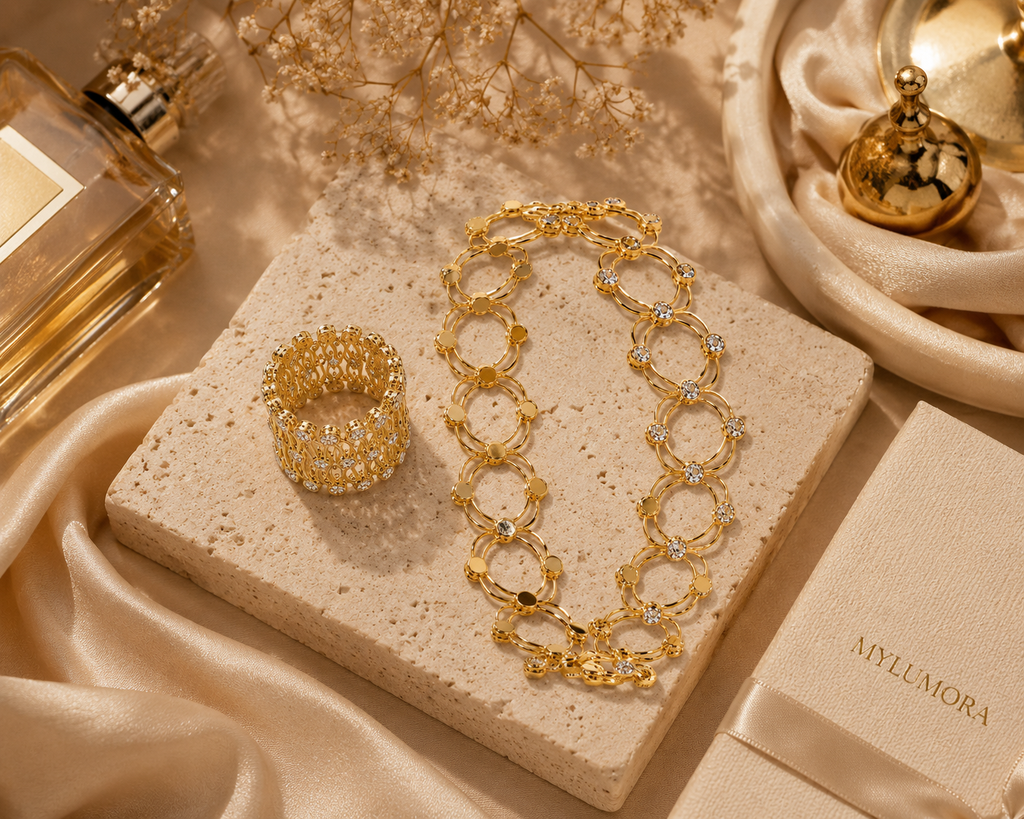 Aurielle Bracelet Ring Set