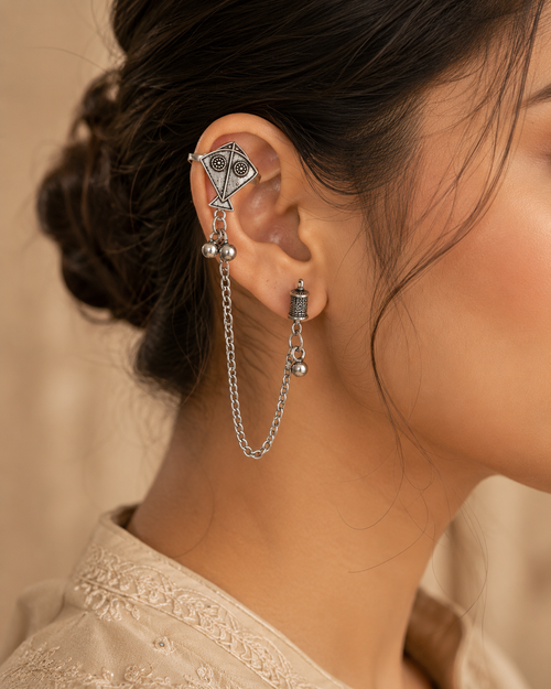 AeroKite Ear Cuff Chain Earring