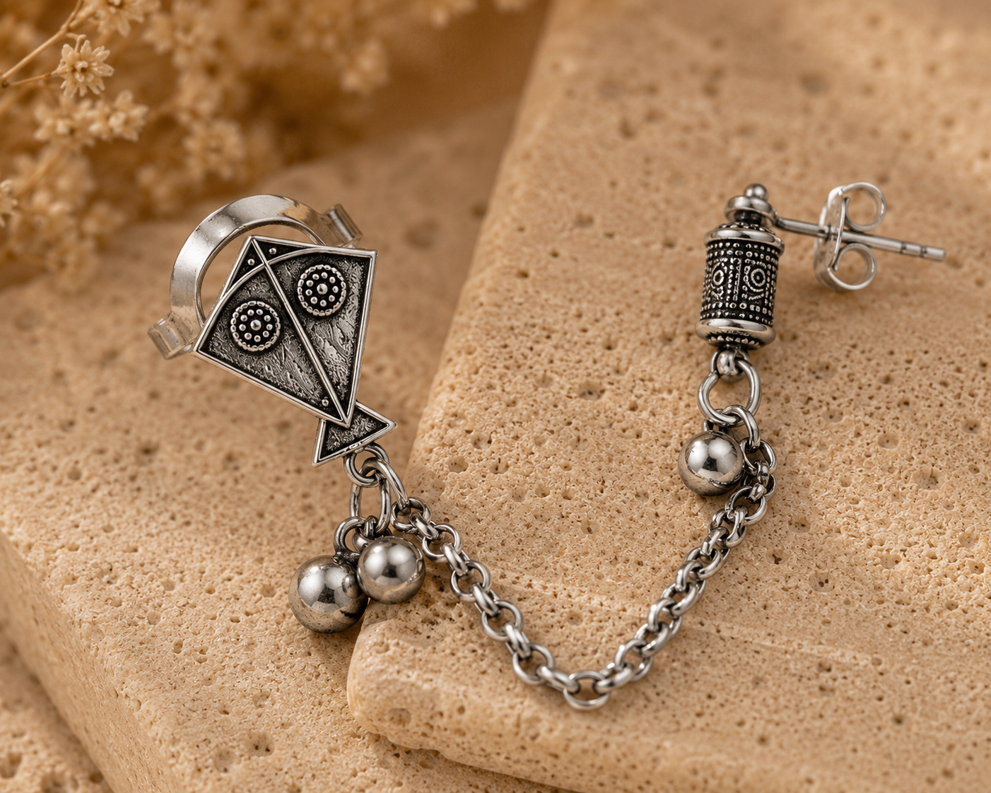 AeroKite Ear Cuff Chain Earring