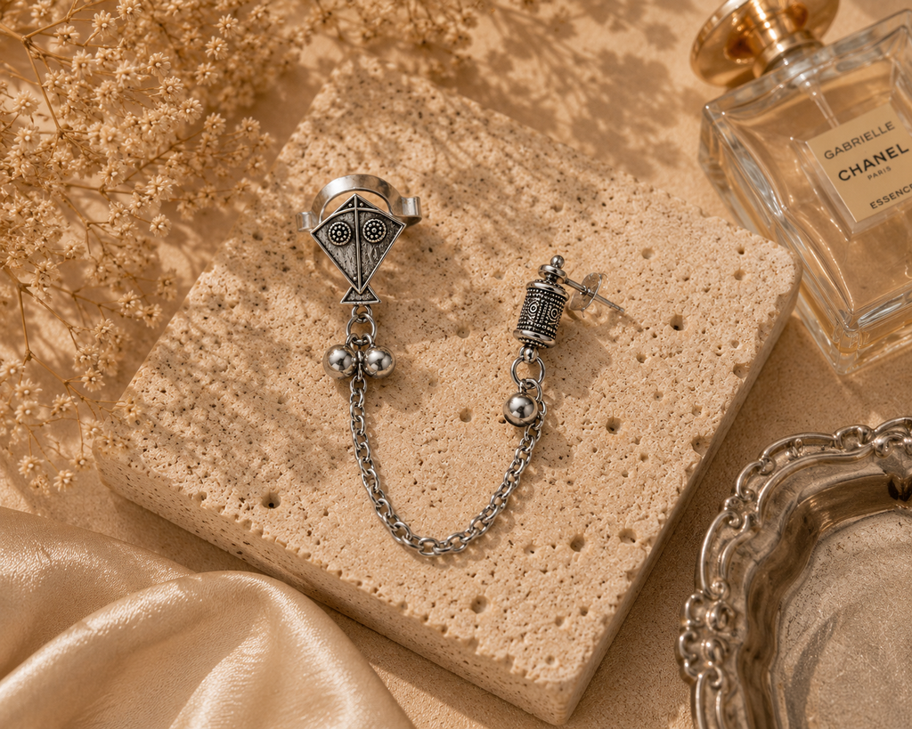 AeroKite Ear Cuff Chain Earring