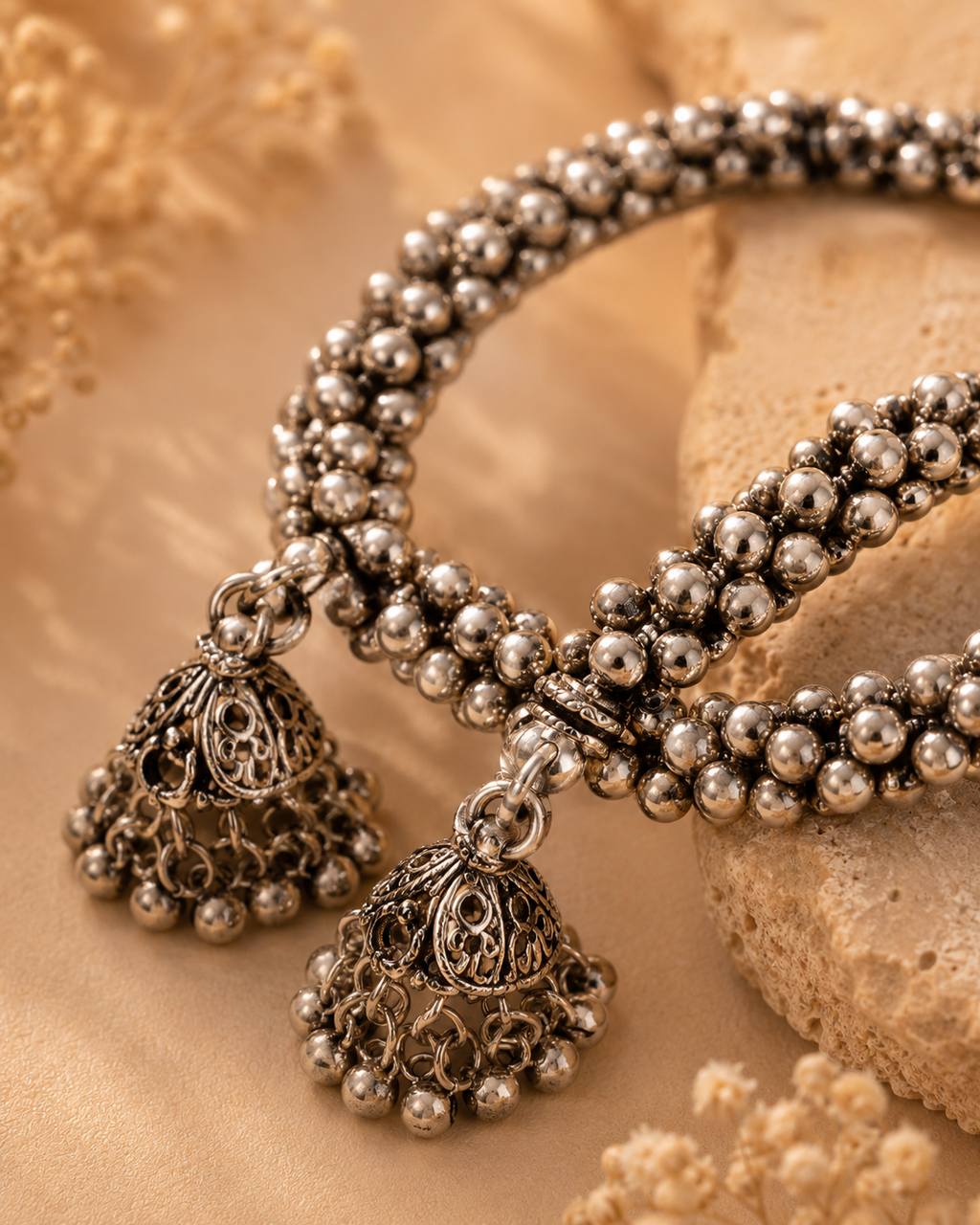 MyLumora Noor Jhumki Kada Set