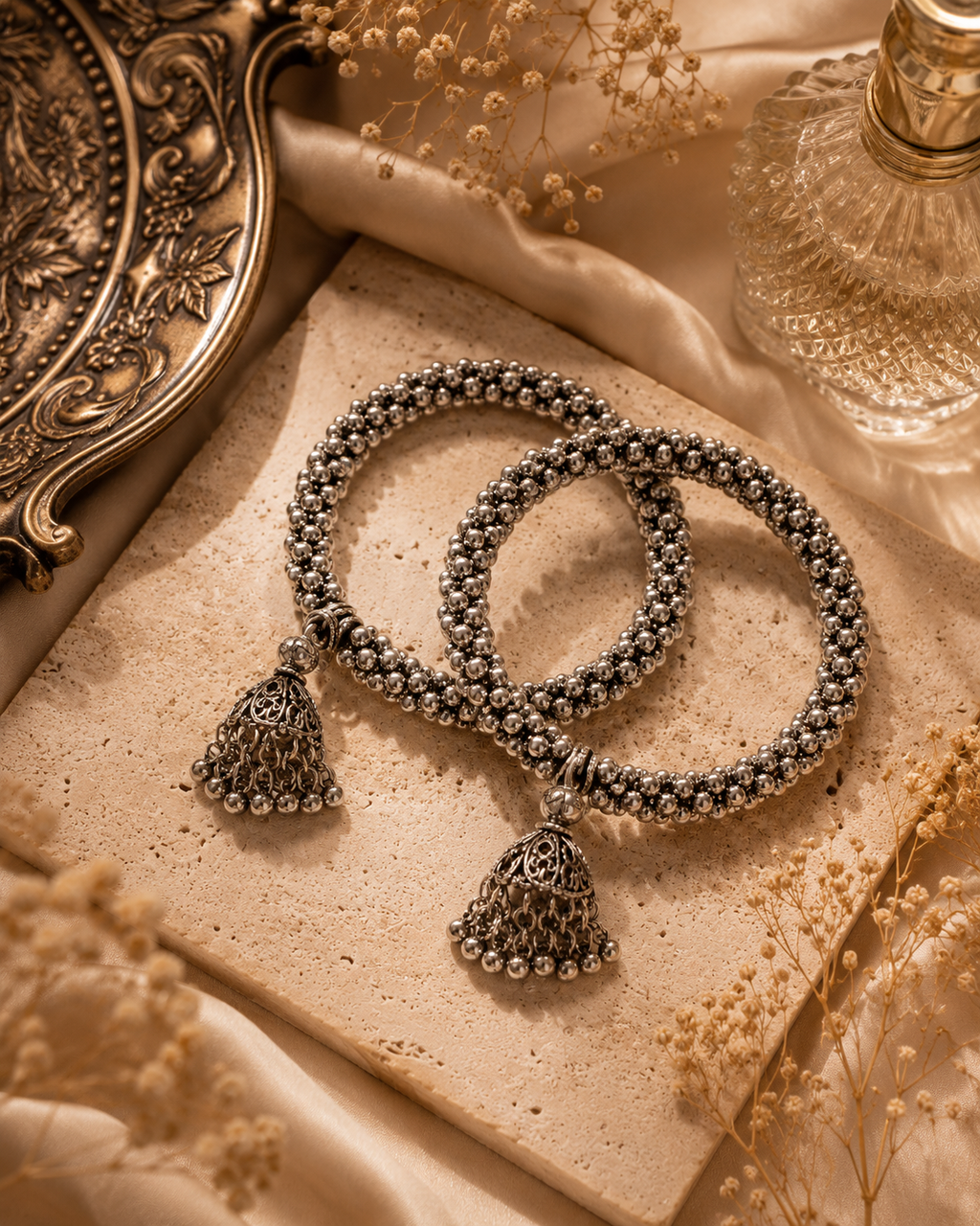 MyLumora Noor Jhumki Kada Set