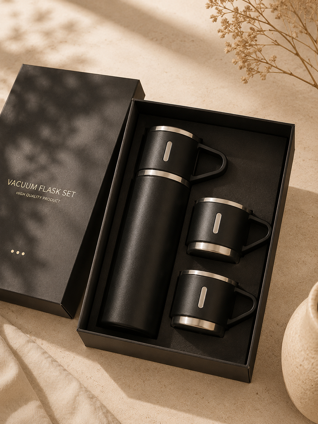 Nomad Noir Flask Set
