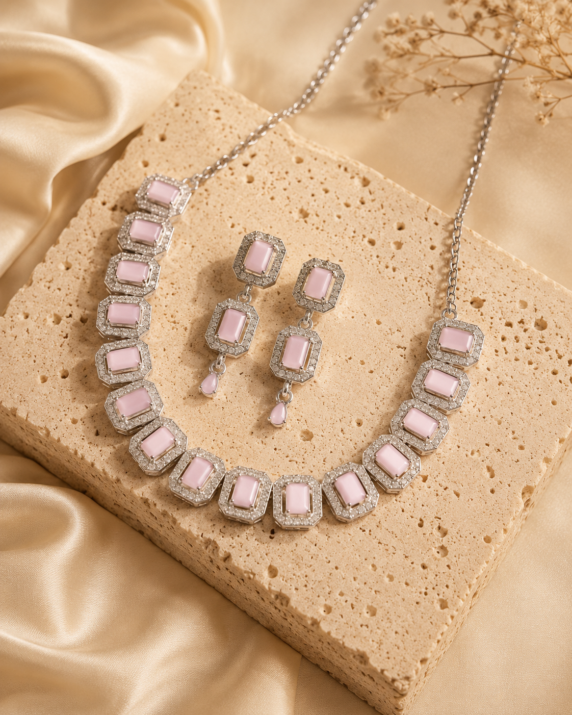 Rosé Royale Jewelry Set (Silver)