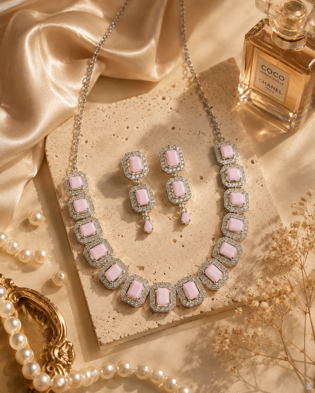 Rosé Royale Jewelry Set (Silver)