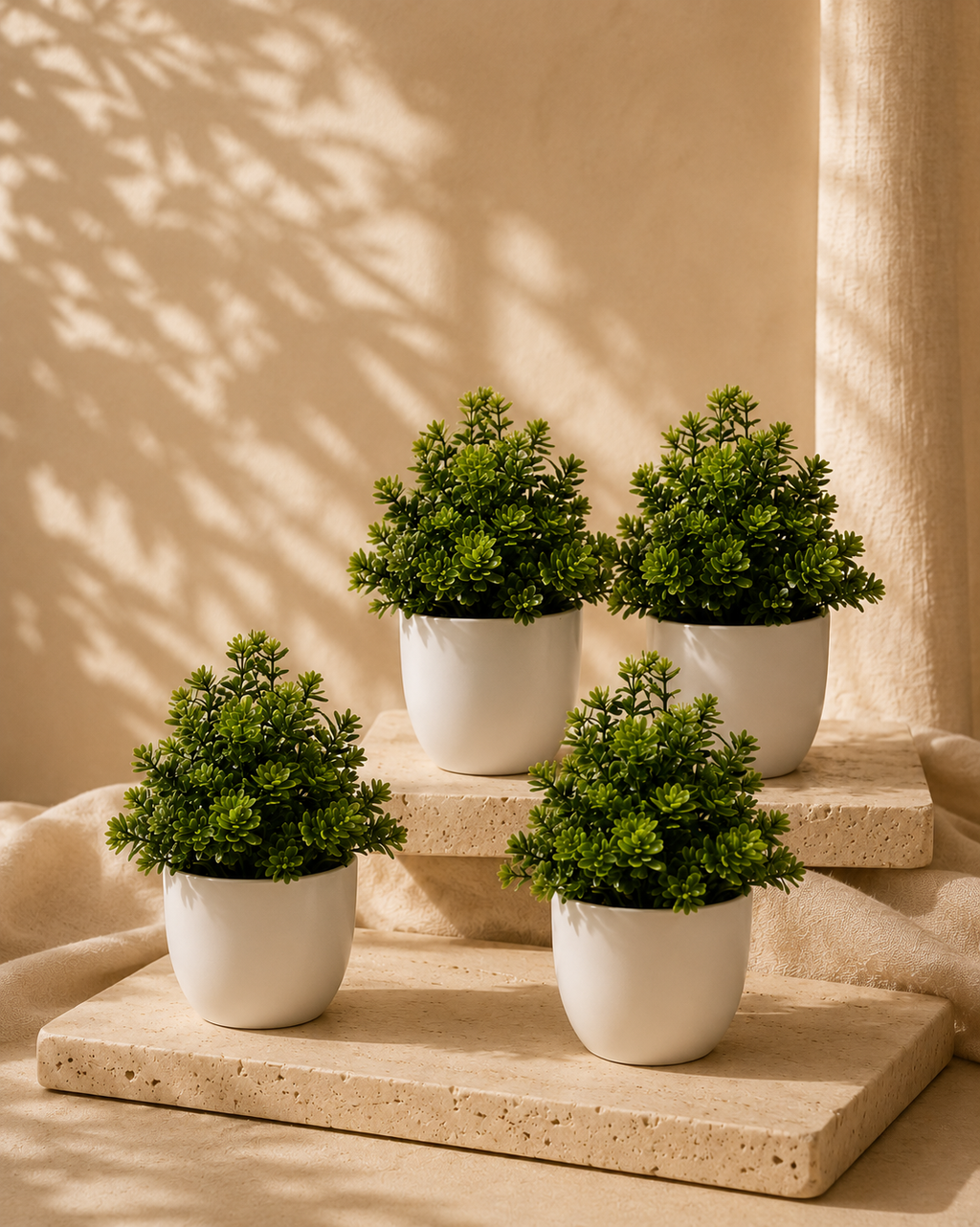 Verdant Aura Planter Set (Pack of 4)