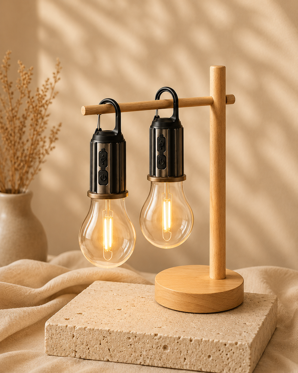 LumaGlow Hanging Lantern Set (Pack of 2)
